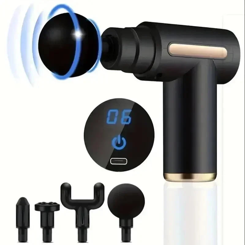 Mini Muscle Massage Gun Protable Body Massager Deep Handheld Percussion Massager for Body Back and Neck Leg