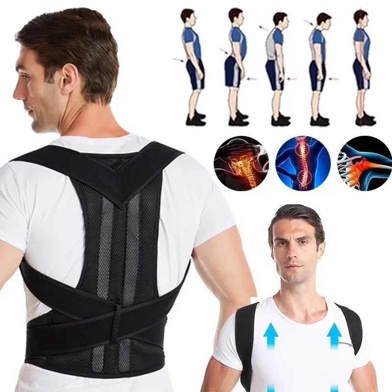 Posture Corrector Back Posture Brace Clavicle Support Stop Slouching and Hunching Adjustable Back Trainer Unisex Correction Belt
