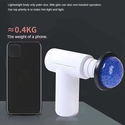 Mini Muscle Massage Gun Body Massager Deep Handheld Percussion Massager For Body Back Neck Leg Cold And Hot Compress Fascia Gun