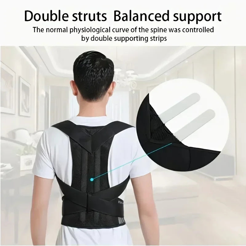 Posture Corrector Back Posture Brace Clavicle Support Stop Slouching and Hunching Adjustable Back Trainer Unisex Correction Belt