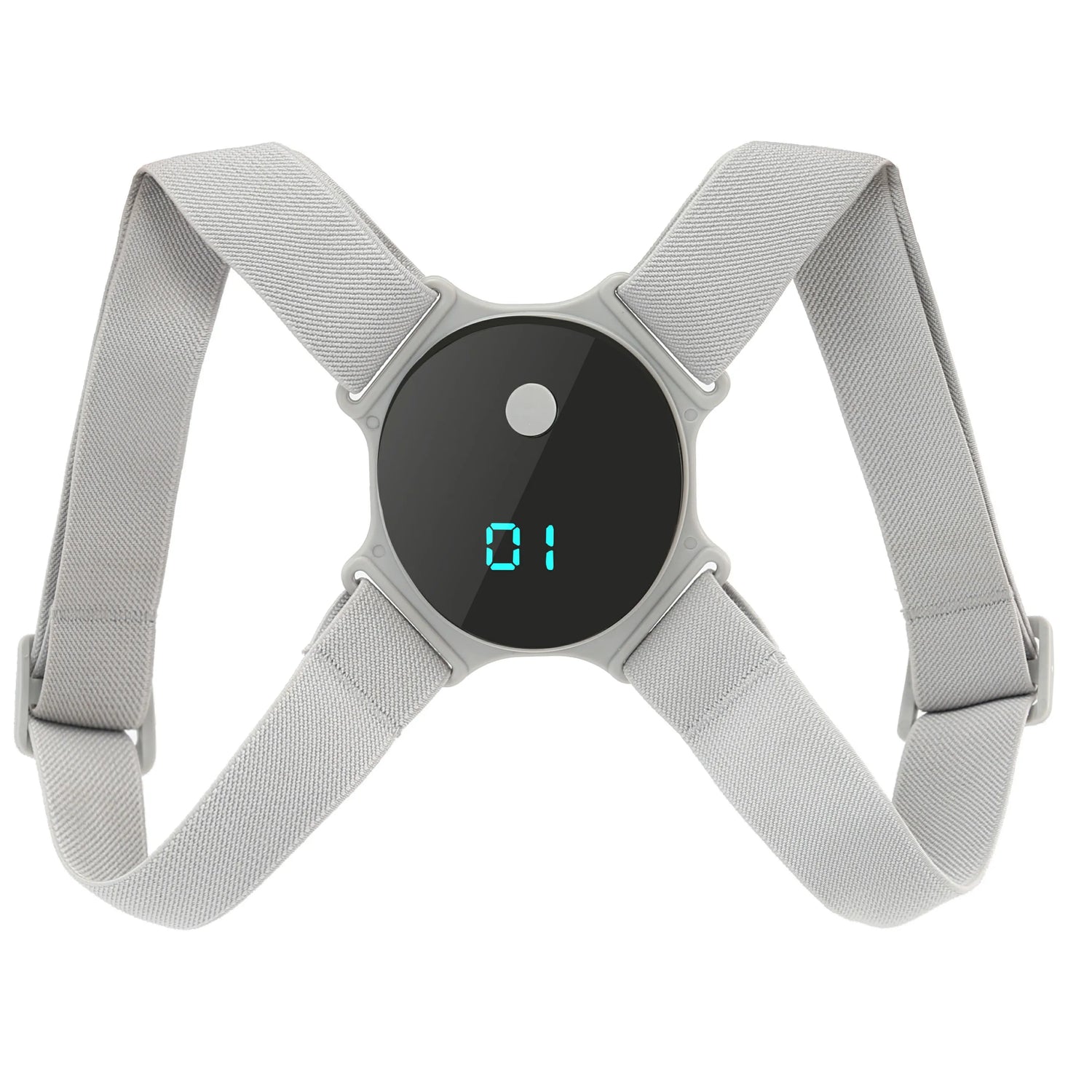 USB Rechargeable Posture Corrector Smart Back Shoulder Trainer with Vibration Alerts, Adjustable Straps Lightweight Comfortable