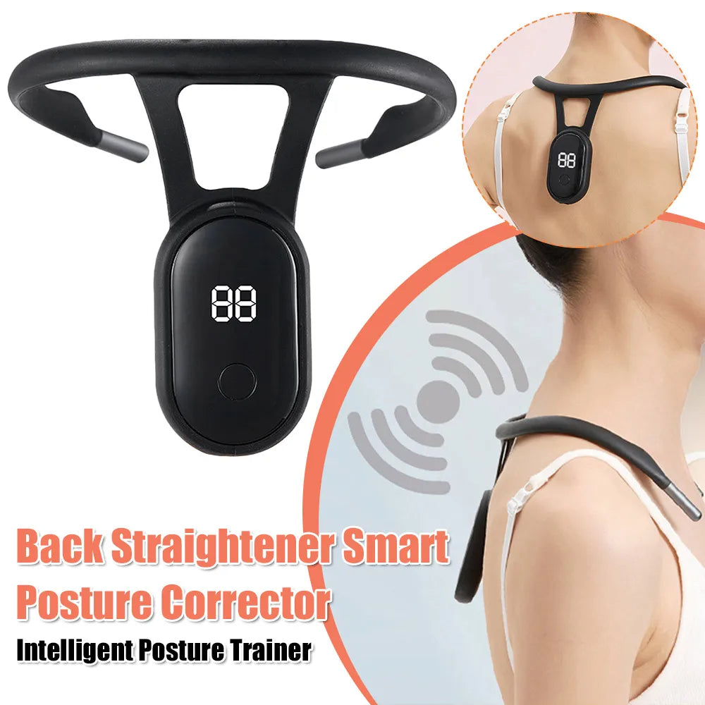 Posture Brace Trainer Realtime Scientific Monitoring Neck Hump Corrector with Smart Sensor Vibration Reminder for Men and Women