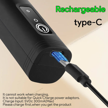 Electric Milk Frother USB Rechargeable Handheld Egg Beater 3 Speeds Foam Maker Mixer Coffee Drink Frothing Wand Foamer Kitchen
